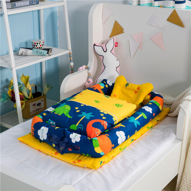 Berceau Anti-pression pour nouveau-né, pliable et Portable, lit central, matelas pour bébé, lit de voyage bionique