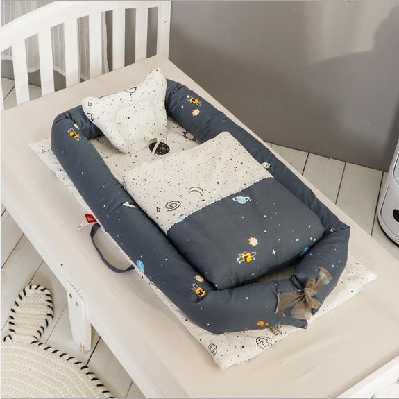 Berceau Anti-pression pour nouveau-né, pliable et Portable, lit central, matelas pour bébé, lit de voyage bionique